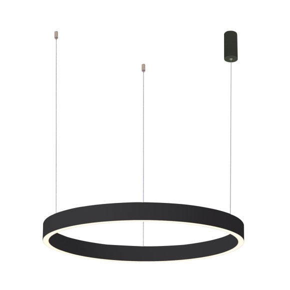 Italux PND-56215-080RPP-BK LED závesné stropné svietidlo Brasco Down | 60W integrovaný LED zdroj | 2900lm | 3000+4000K