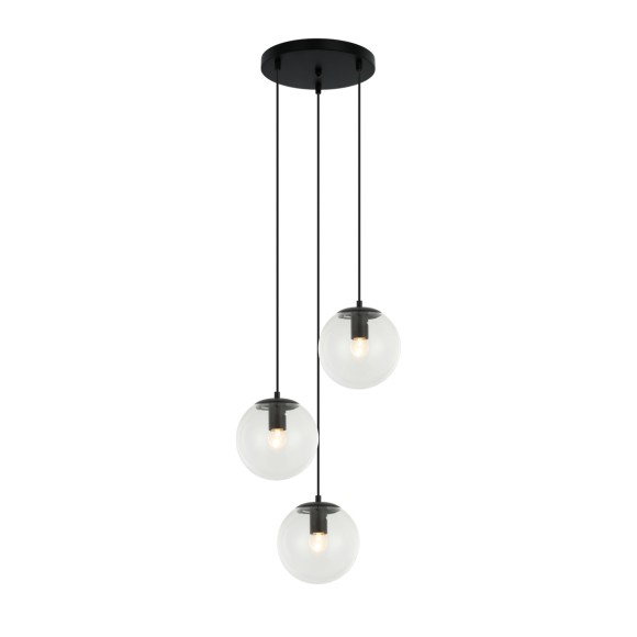 Italux PND-58867-3S-BK závesné stropné svietidlo Sarpo E27