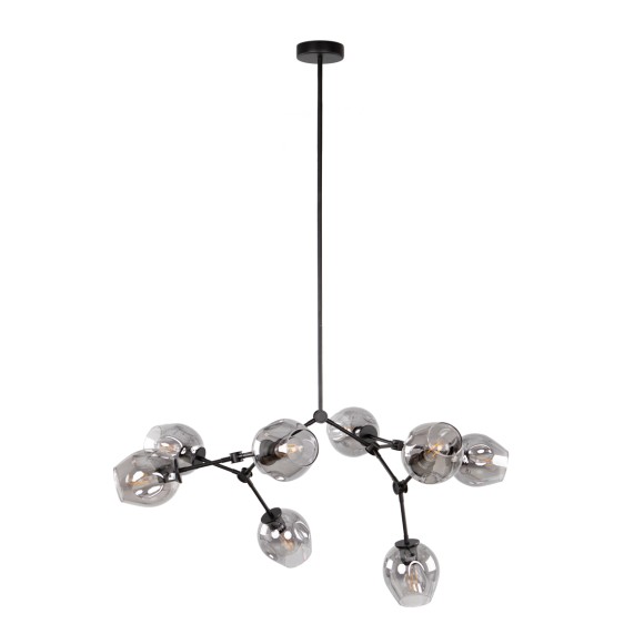 Italux PND-75075-8-BK-SG závesné stropné svietidlo Ferral E27