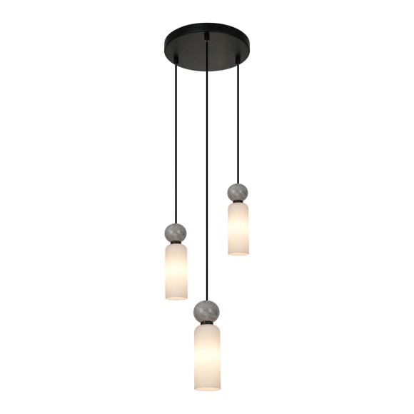 Italux PND-95331-3-BK závesné stropné svietidlo Santos G9