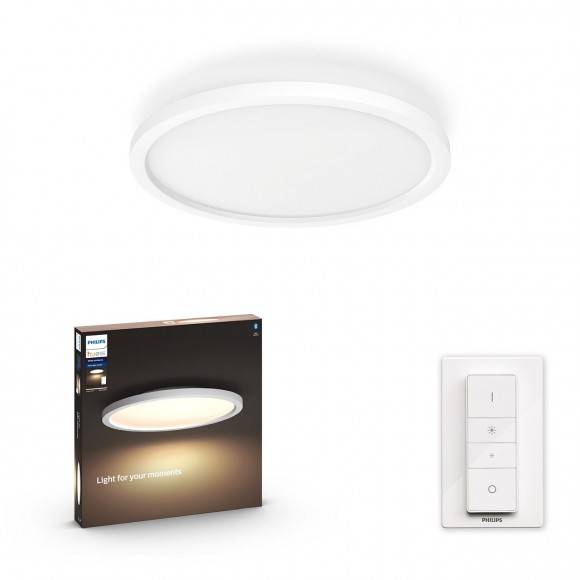 Philips Hue 32164/31 / P6 LED stropný panel Aurelle 1x24,5W | 2200-6500K - Bluetooth, s diaľkovým ovládačom