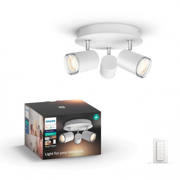 Philips HUE 3436231P7 Adore Kúpeľňový spot stropné svietidlo 5,5W=2 x 250lm GU10 2200 - 6500K