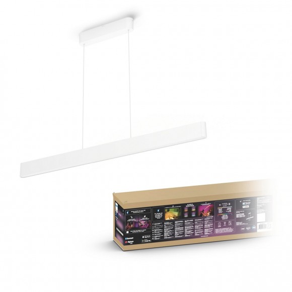 Philips Hue 40903/31 / P9 LED závesné stropné svietidlo Ensis 2x39W | 2000-6500K - Bluetooth, White and Color Ambiance
