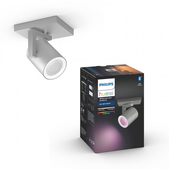 Philips Hue 50621/48 / P7 stropné bodové svietidlo Argenta 1x5,7W | 2000-6500K | RGB - Bluetooth, White and Color Ambiance