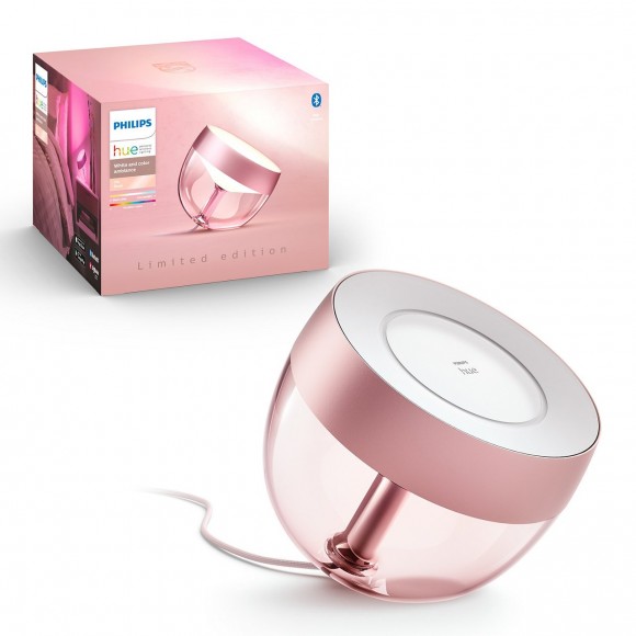Philips Hue 8719514264502 LED lampička Iris 4. generácie 1x8,1W | 2000-6500K - Bluetooth, White and Color Ambiance, rosé, limitovaná edícia