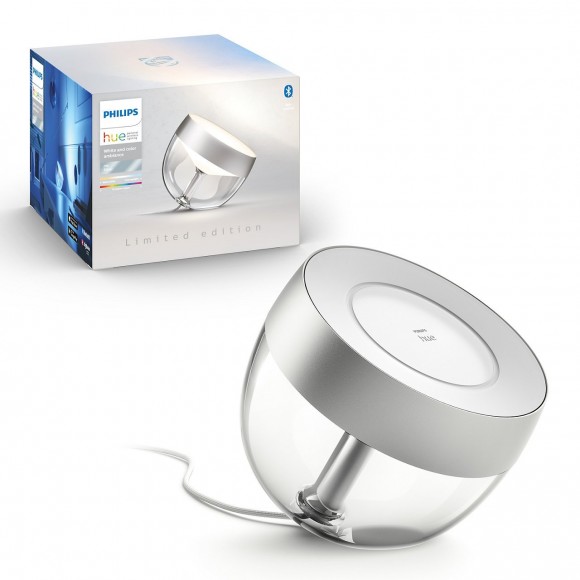 Philips Hue 8719514264540 LED lampička Iris 4. generácie 1x8,1W | 2000-6500K - Bluetooth, White and Color Ambiance, strieborná, limitovaná edícia