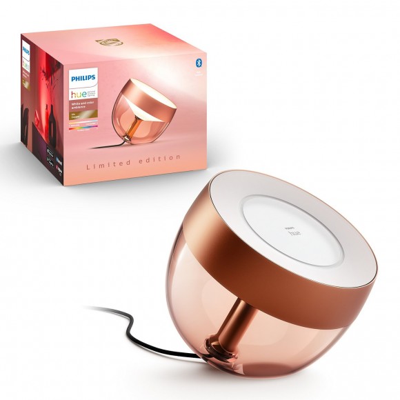 Philips Hue 8719514264564 LED lampička Iris 4. generácie 1x8,1W | 2000-6500K - Bluetooth, White and Color Ambiance, medená, limitovaná edícia
