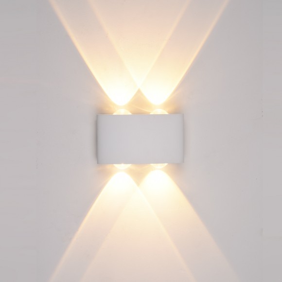 Italux PL-261W LED vonkajšie nástenné svietidlo Gilberto 1x4W | 280L | 3000K | IP54 - biela