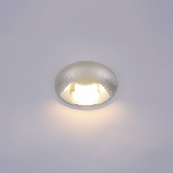 Italux PL-741-1E LED vonkajšie nástenné svietidlo Basilio 1x3W | 150l | 3000K | IP65 - strieborná