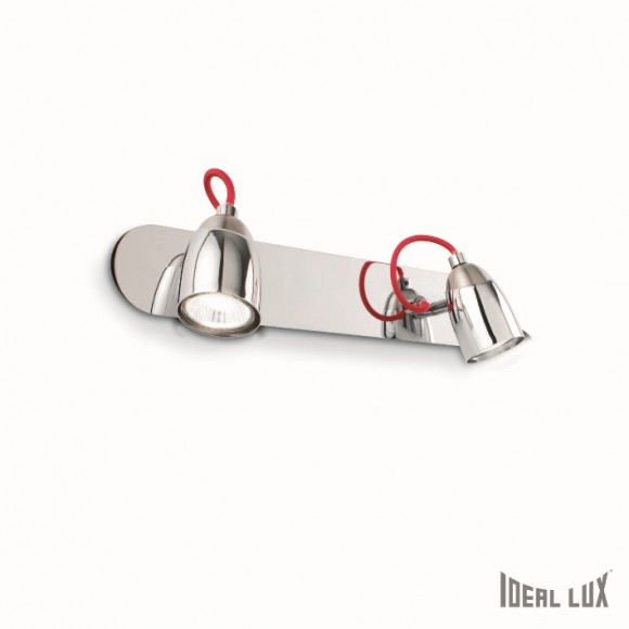 Ideal Lux 052250 nástenné bodové svietidlo Pollicino 2x28W | GU10 - červené