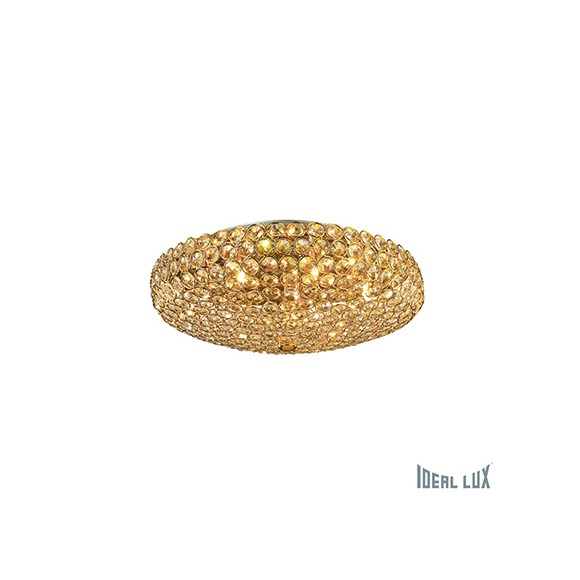 prisadené nástenné a stropné svietidlo Ideal lux KING 7x40W G9 - zlatá