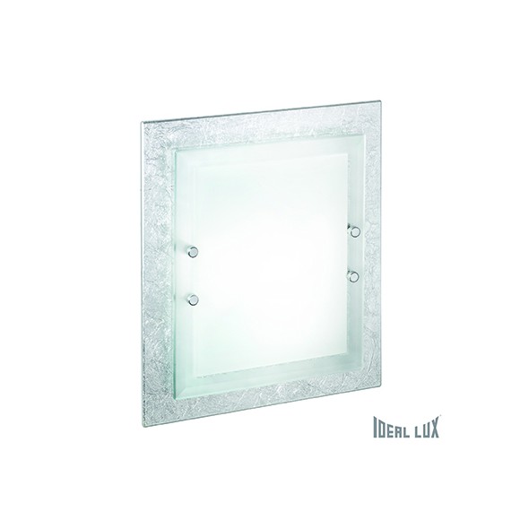 prisadené nástenné a stropné svietidlo Ideal lux ALASKA 2x60W E27 - strieborná