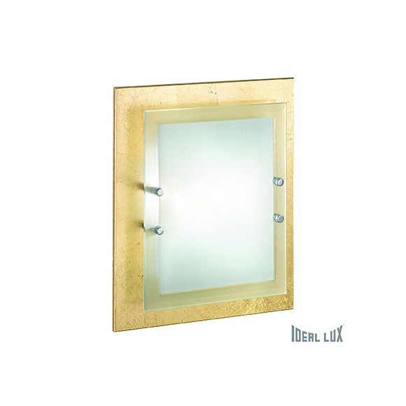 prisadené nástenné a stropné svietidlo Ideal lux ALASKA 2x60W E27 - zlatá