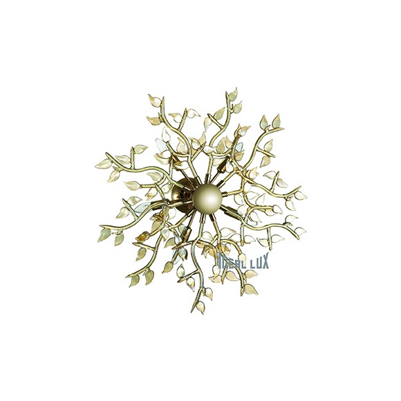 prisadené nástenné a stropné svietidlo Ideal lux SPRING 5x40W E14 - zlatá