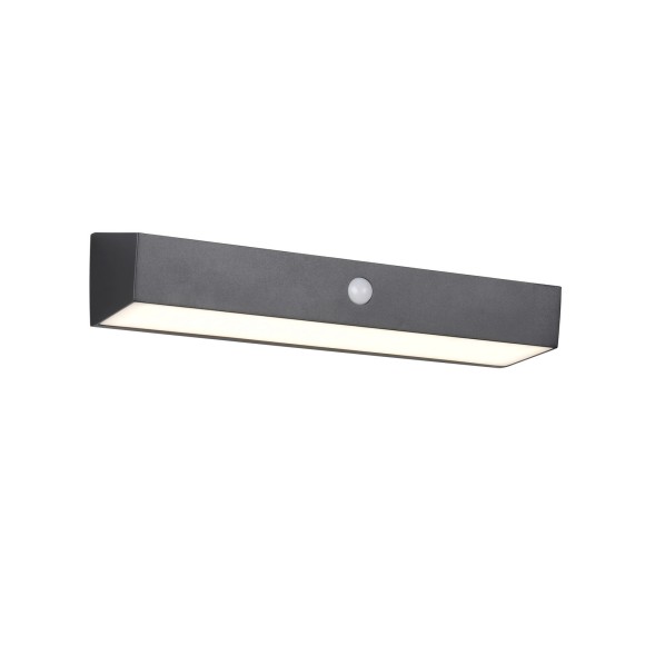 Trio TR23306102 LED solárne vonkajšie nástenné svietidlo SILVES  | 6W integrovaný LED zdroj | 700lm | 4000K
