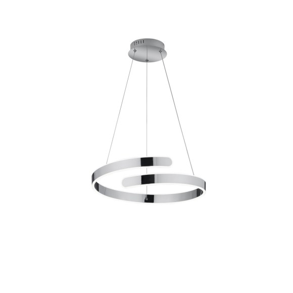 Trio R37071106 LED závesné stropné svietidlo Parma 1x37W | 4500lm | 4000K - stmievateľné, Dimmer Switch, chróm