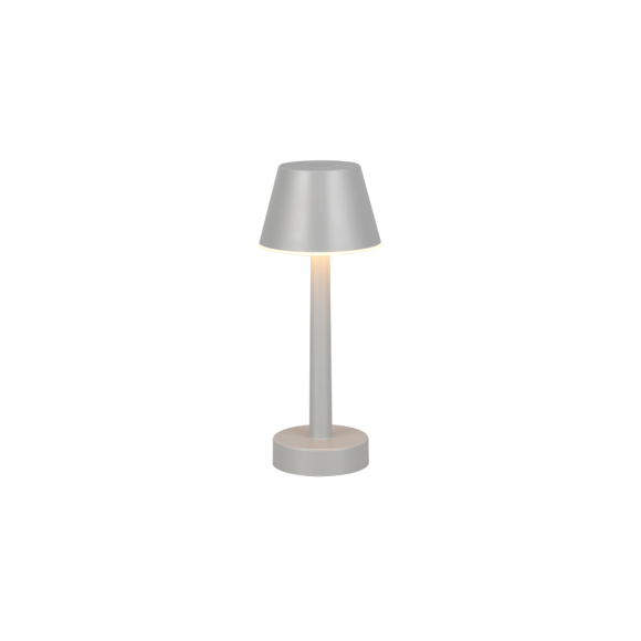 Trio TR54991177 LED stolná lampička VIDAL  | 1W integrovaný LED zdroj | 1x150lm | 3000K | vypínač | stmievač | prenosné | sivá