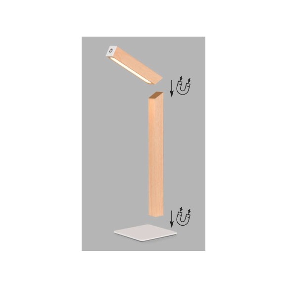 Trio TR55951135 LED stolná lampička SKIP  | 2W integrovaný LED zdroj | 185lm | 3000K
