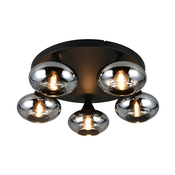Trio TR66645054 prisadené stropné svietidlo DIVINA  | 10W E14 | dymová