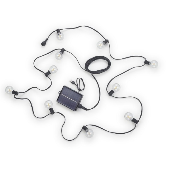 Trio TR74761132 vonkajšia závesná reťaz MOOD  | 1W E12 | 10x30lm | 2700K | diaľkové ovládanie | čierna