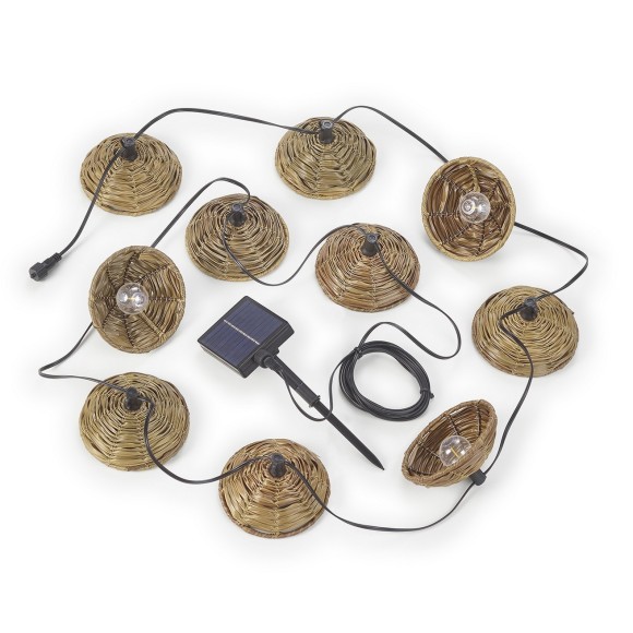 Trio TR74761932 vonkajšia závesná reťaz MOOD  | 1W | 10x30lm | 2700K | vypínač | rgb - farebné | čierna