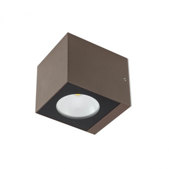 Redo 90099 TEKO exteriérové ​​nástenné svietidlo CREE COB LED 6W | 660/580lm | 3000K | IP65 - hnedá