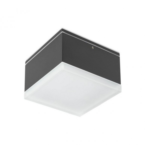 Redo 90109 AKRON exteriérové ​​prisadené stropné svietidlo CREE COB LED 9W | 882/754lm | 3000K | IP54 - antracit