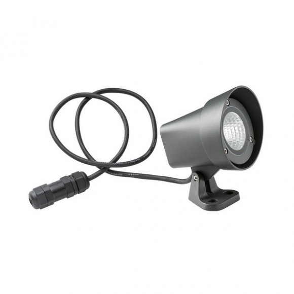 Redo 90110 ZIGGY exteriérové ​​nástenné reflektorové svietidlo CREE COB LED 12W | 1320/985lm | 3000K | IP65 - antracit
