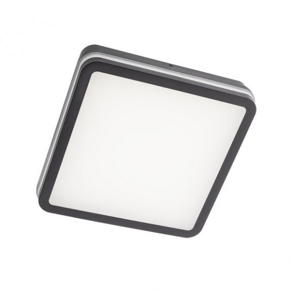 Redo Smart TUYA 90289 ISOLA exteriérové ​​prisadené stropné svietidlo SMD LED 24W | 2120lm | 3000/4000/6500K | IP54 - tmavošedá