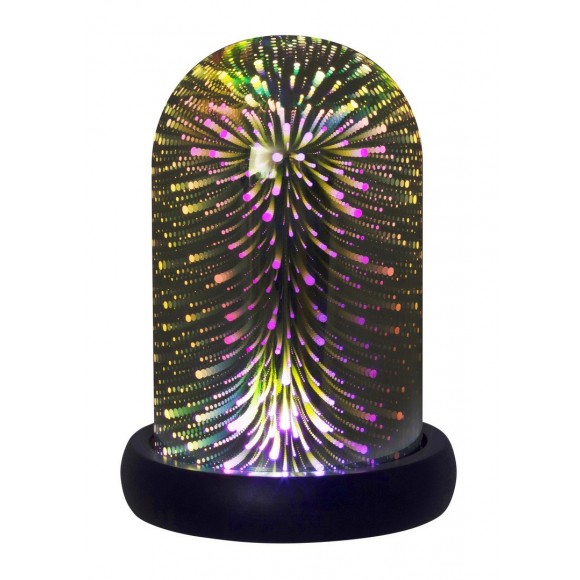 Rabalux 4550 LED dekoratívné stolní svietidlo Joyce 1x0,5W | 3xAAA - 3D, čierná