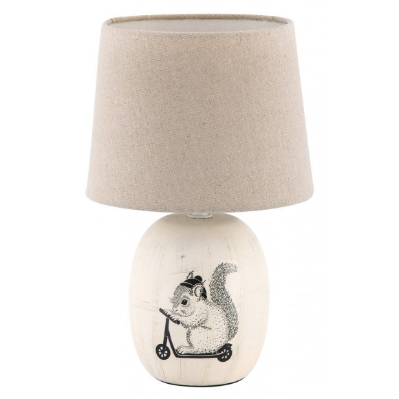 RABALUX 4604 Dorka textilná lampička E14 1x40W krémové