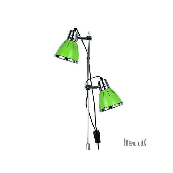 stojaca lampa Ideal lux ELVIS 2x60W E27 - zelená