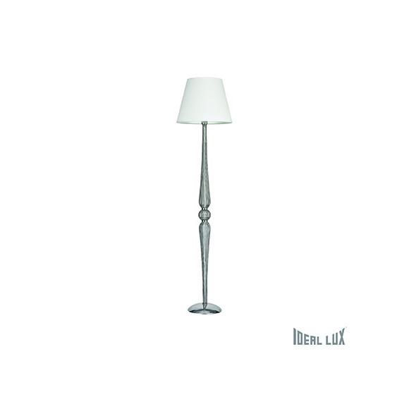 stojaca lampa Ideal lux DOROTHY 1x100W E27 - chróm / šedá dymová