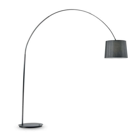 Ideal lux 091983 stojaca lampa Dorsale PT1 1x75W | E27 - čierna
