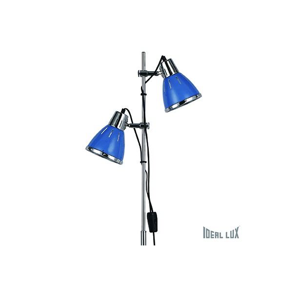 stojaca lampa Ideal lux ELVIS 2x60W E27 - modrá