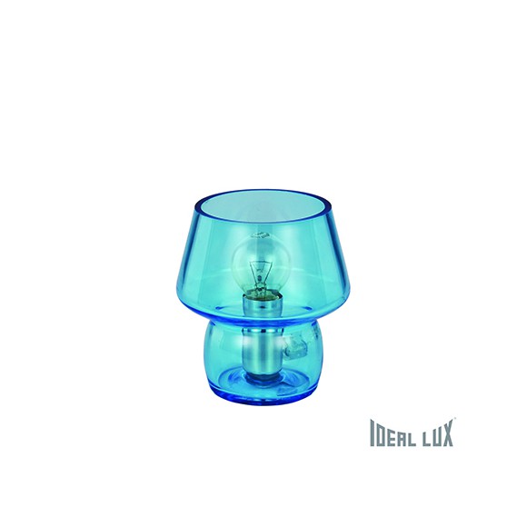 stolná lampa Ideal lux ZENO 1x40W E14 - azúrová modrá
