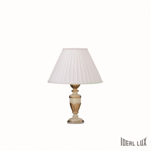 stolná lampa Ideal lux FIRENZE 1x60W E27 - starožitná slonová kosť / zlatá