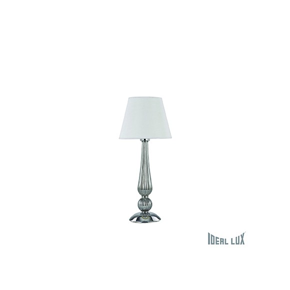 stolná lampa Ideal lux DOROTHY 1x60W E27 - chróm / šedá dymová