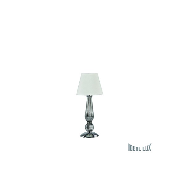 stolná lampa Ideal lux DOROTHY 1x60W E27 - chróm / šedá dymová