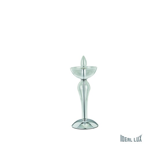 stolná lampa Ideal lux CASANOVA 1x40W E14 - transparentný / chrom