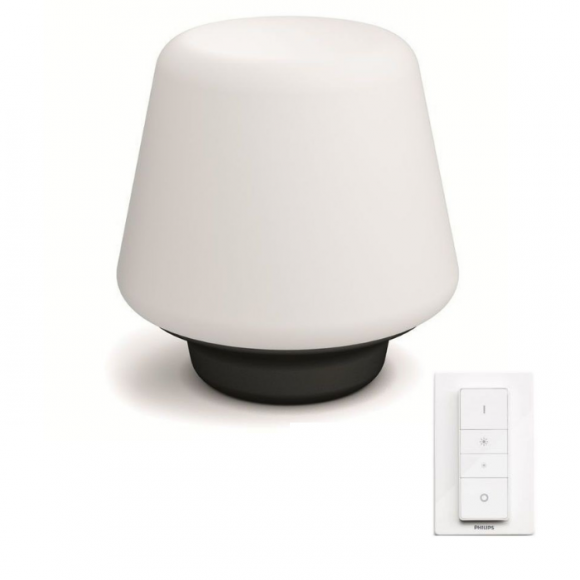 Stolná lampa Philips HUE Wellness - 1x9,5W - čierna