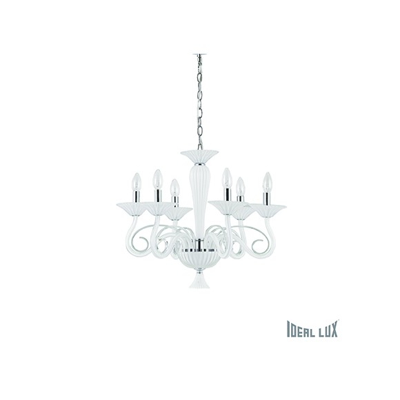 stropné svietidlo Ideal lux MAXIMILIAN 6x40W E14 - biela