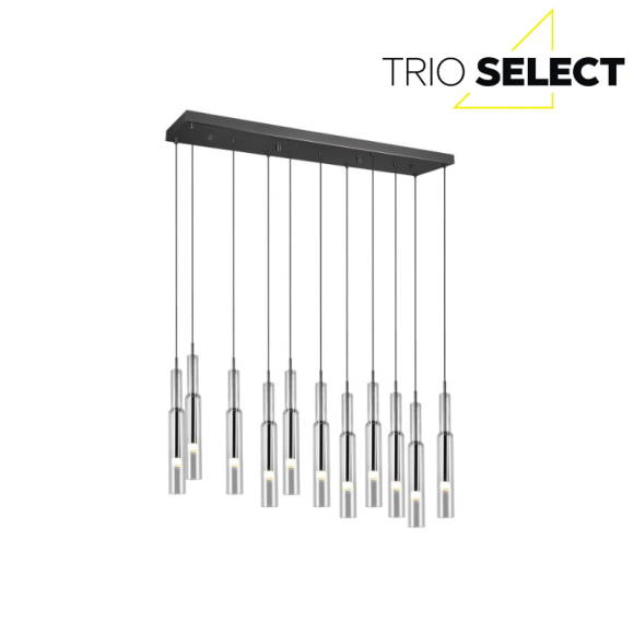 Trio SELECT  T344511120 LED závesné stropné svietidlo LUCENT   | 11x3W integrovaný LED zdroj | 11x280lm | 2300+3000+4000K