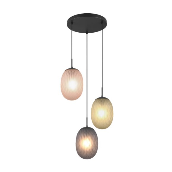 Trio T364230317 závesné stropné svietidlo FACETTE  E27