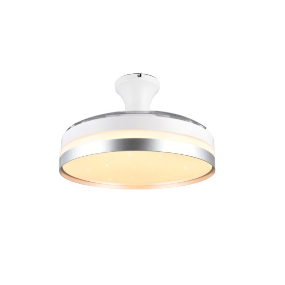Trio Reality TR67382187 LED ventilátor s osvetlením LINDBERG  | 35W integrovaný LED zdroj | 4050lm
