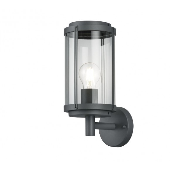 Trio 202360142 záhradná nástenná lampa Tanaro 1x40W | E27 | IP44 - antracit