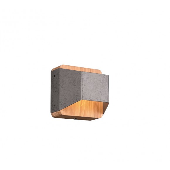 Trio 224810167 LED nástenné svietidlo Arino 1x4,3W | 400lm | 3000K - 3 fázové stmievanie, drevo, antický nikel