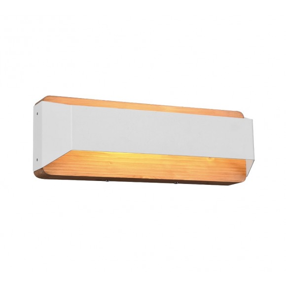 Trio 224819131 LED nástenné svietidlo Arino 1x13,5W | 1500lm | 3000K - 3 fázové stmievanie, drevo, biela