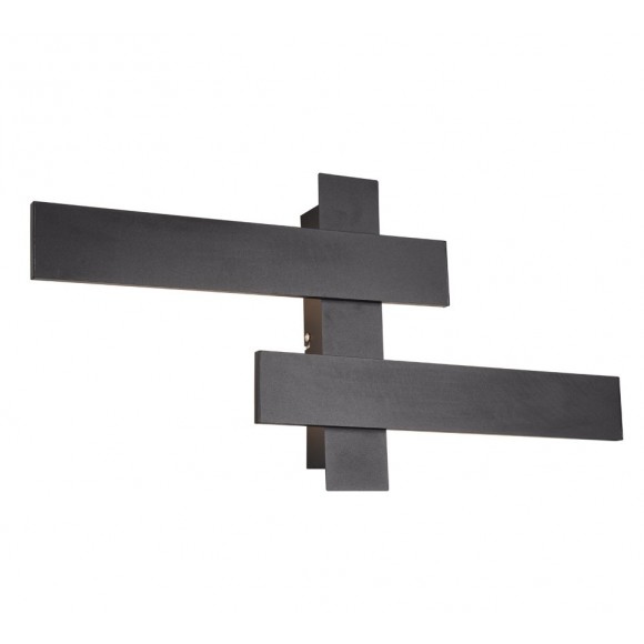 Trio 275510232 LED nástenné či stropné svietidlo Belfast 2x 10,5W | 2100L | 3000K | IP20 - 3 fázové stmievanie, nepriame osvetlenie, čierna