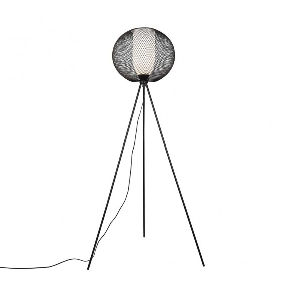 Trio 413900132 stojacie svietidlo Filo 1x60W | E27 - nožný vypínač, čierna
